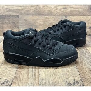 Air Jordan 4 RM Triple Black Cat Sneakers New  Size 7Y / 8.5 FQ7938-004